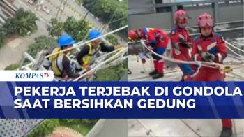 Mengerikan! 2 Pekerja Terjebak Di Gondola Lantai 18 Saat Bersihkan Gedung | INDONESIA UPDATE