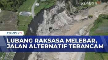 Lubang Raksasa Di Aceh Tengah Melebar, Longsoran Sudah Menyentuh Sebagian Jalan Alternatif!