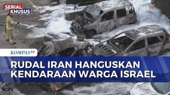 Serangan Rudal Iran Hanguskan Kendaraan Warga Israel, Begini Kondisinya | BU