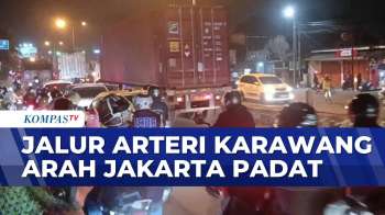 Jalur Arteri Karawang Macet, Didominasi Pemudik Motor Menuju Jabodetabek