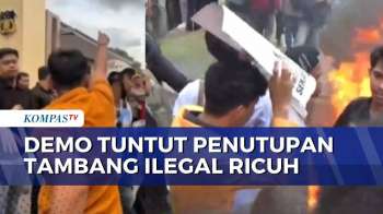 Demo Tuntut Penutupan Tambang Ilegal di Bulukumba Ricuh, Massa dan Polisi Cekcok Saling Dorong