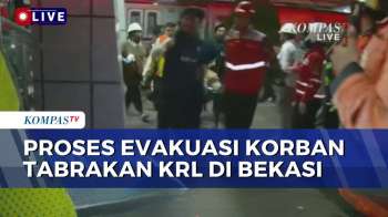 BREAKING NEWS! Situasi Terkini Proses Evakuasi Penumpang Korban Tabrakan KRL Di Bekasi
