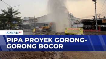 Penampakan Pipa Proyek Di Bekasi Bocor Semburkan Air & Gas | INDONESIA UPDATE