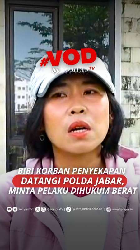 BIBI KORBAN PENYEKAPAN DATANGI POLDA JABAR, MINTA PELAKU DIHUKUM BERAT