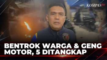 Bentrok Geng Motor Dan Warga Di Makassar, 1 Motor Dibakar Dan 5 Orang Ditangkap | BORGOL