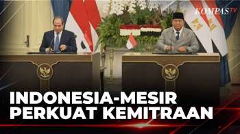 Momen Presiden Prabowo Terima Kunjungan Presiden Mesir Abdel Fattah El-Sisi | KOMPAS PAGI