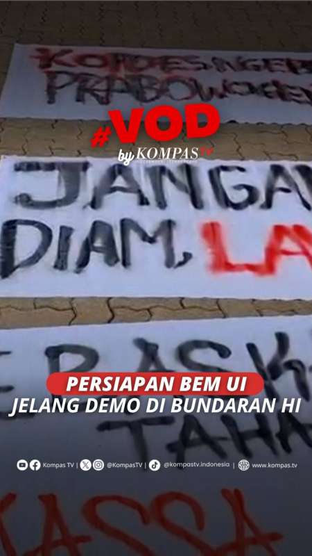 Persiapan Mahasiswa BEM UI Jelang Demonstrasi di Bundaran HI, Bawa 5 Tuntutan