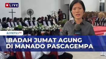 Momen Haru Ibadah Jumat Agung Disertai Perjamuan Kudus di Manado Pasca-Gempa