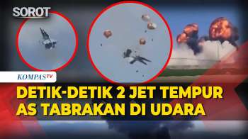 Ledakan! Detik-Detik 2 Jet Tempur AS Tabrakan Di Udara