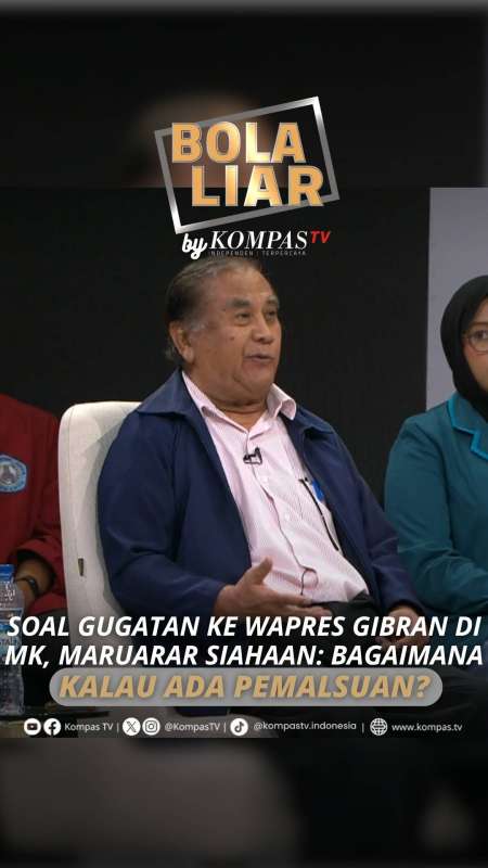 SOAL GUGATAN KE WAPRES GIBRAN DI MK, MARUARAR SIAHAAN: BAGAIMANA KALAU ADA PEMALSUAN?