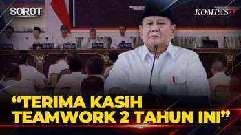 Prabowo Ke Kabinet Merah Putih: Terima Kasih Teamwork Selama 2 Tahun Ini