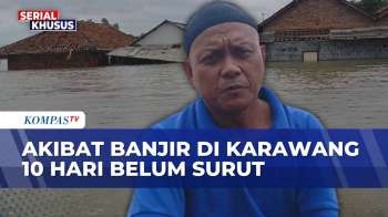 Banjir Tak Kunjung Surut, Desa Di Karawang Terendam Air Dengan Ketinggian Hingga 3 Meter