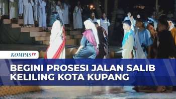 Begini Prosesi Jalan Salib Keliling Kota Kupang Jelang Peringatan Jumat Agung