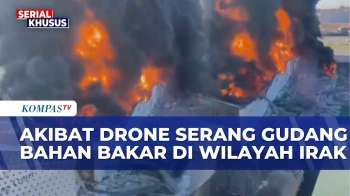 Serangan Multi-Drone Hantam Fasilitas Minyak Di Irak, Begini Kebakaran Yang Terjadi