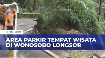 Parkiran Curug Sikarim Wonosobo Longsor Akibat Diguyur Hujan Deras, 5 Motor Terseret Material