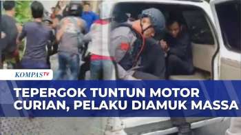 Kepergok Curi Motor, Pelaku Curanmor di Surabaya Dikejar dan Ditangkap Siswa SMK Lalu Diamuk Warga