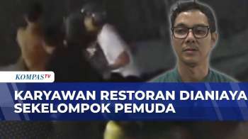 Terekam CCTV! Sekelompok Pria Aniaya 2 Pegawai Restoran Di Tebet