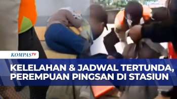 Kelelahan Akibat Berdesakan & Jadwal KRL Tertunda, Perempuan Pingsan Di Stasiun KA Matraman