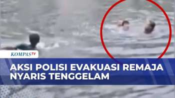Aksi Polisi Koja Terjun Ke Kali Kresek Demi Selamatkan Remaja Nyaris Tenggelam | BERITA UTAMA