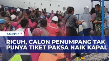 Kericuhan Pecah Di Pelabuhan Yos Sudarso Ambon, Penumpang Tanpa Tiket Bentrok Dengan Petugas