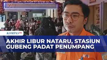 Stasiun Gubeng Padat Di Akhir Libur Nataru,Penumpang Tiba Tembus 25 Ribu Orang| KOMPAS SIANG