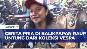 Pria Asal Balikpapan Ini Raup Untung Dari Koleksi Vespa Yang Capai Ratusan Unit