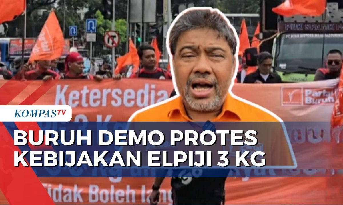 Demo di Kementerian ESDM, Buruh Minta Distribusi Elpiji 3 Kg Sampai ke ...