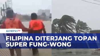 Diterjang Topan Super Fung-Wong, Warga Filipina Mengungsi Di Gedung Olahraga