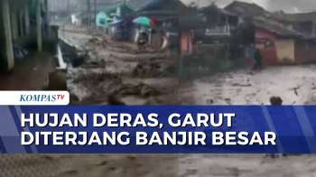 Hujan Deras dan Saluran Air Tersumbat, 3 Kampung di Garut Terendam Banjir | KOMPAS MALAM