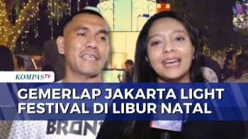 Ramai! Begini Suasana Jakarta Light Festival Di Bundaran HI Saat Libur Natal | KOMPAS MALAM