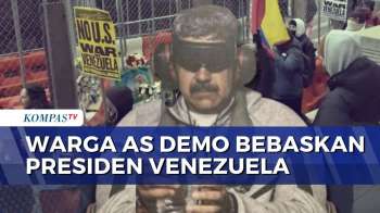 Bawa Bendera Venezuela, Warga New York Demo Tuntut Bebaskan Nicolas Maduro Dan Cilia Flores