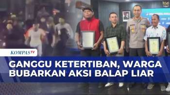 Tertibkan dan Bubarkan Aksi Balap Liar, 5 Warga di Malang Dapat Penghargaan Polisi | KOMPAS MALAM