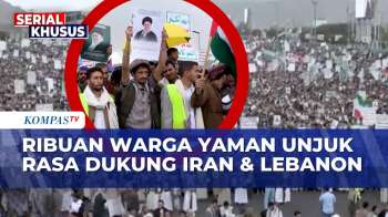 Riuh! Ribuan Warga Yaman Demo Dukung Iran dan Lebanon di Tengah Perang, Bawa Foto Khamenei | BERUT