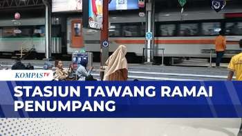 Pilih Mudik Awal, Stasiun Tawang Semarang Ramai Penumpang | KOMPAS MALAM