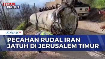 Begini Penampakan Pecahan Rudal Iran Sepanjang 5,5 Meter yang Ditemukan di Jerusalem