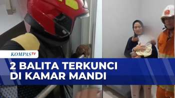Damkar Evakuasi 2 Balita yang Terjebak 1 Setengah Jam di Kamar Mandi | SAPA PAGI