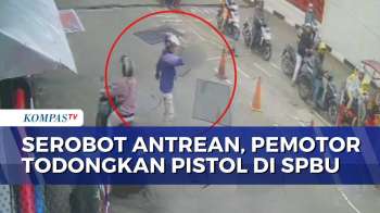 Pemotor Todongkan Pistol Di SPBU Gara-Gara Tak Terima Ditegur Serobot Antrean | BERUT