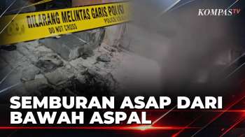 Asap Menyembur Dari Aspal Pasar Baru, Diduga Akibat Korsleting Kabel | KOMPAS MALAM