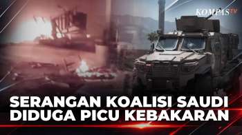 Houthi Tunjukkan Pabrik Cat di Yaman Terbakar, Diduga akibat Serangan Koalisi Saudi | KOMPAS SIANG