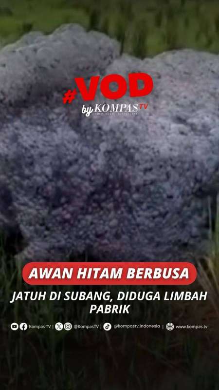 AWAN HITAM BERBUSA JATUH DI SUBANG, DIDUGA LIMBAH PABRIK