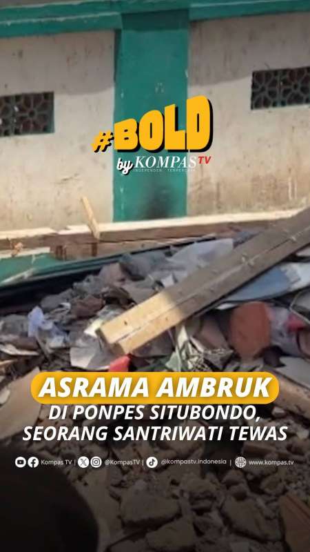 ASRAMA AMBRUK DI PONPES SITUBONDO, SEORANG SANTRIWATI MENINGGAL DUNIA