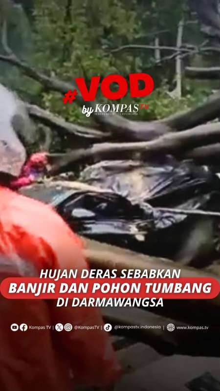 HUJAN DERAS SEBABKAN BANJIR DAN POHON TUMBANG DI DARMAWANGSA