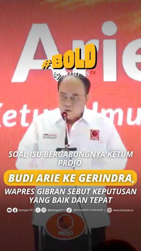 SOAL ISU BERGABUNGNYA KETUM PROJO BUDI ARIE KE GERINDRA, WAPRES SEBUT KEPUTUSAN TEPAT