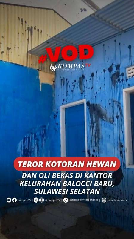 TEROR KOTORAN HEWAN DAN OLI BEKAS DI KANTOR KELURAHAN BALOCCI BARU, SULAWESI SELATAN