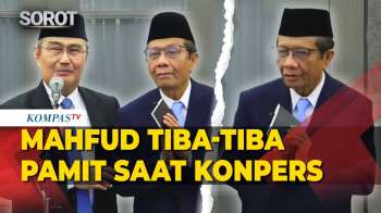 Mahfud MD Tiba-Tiba Pamit Tinggalkan Istana Saat Komite Reformasi Polri Konpers