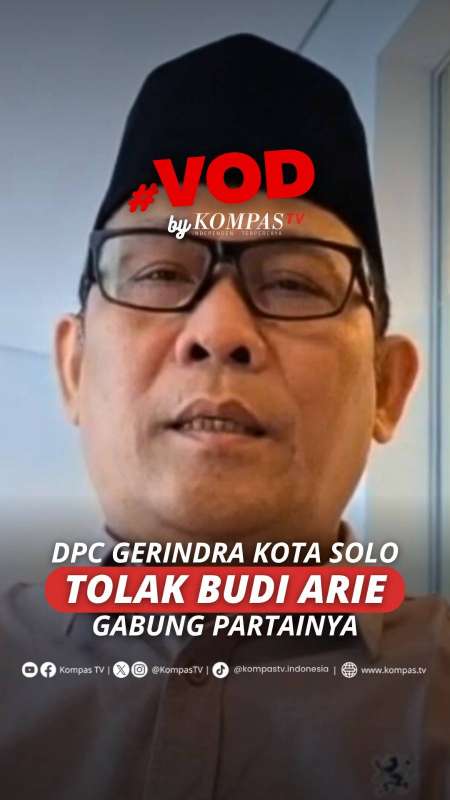 DPC GERINDRA KOTA SOLO TOLAK BUDI ARIE GABUNG PARTAINYA