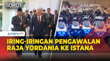 Iring-iringan Pengawalan Paspampres Kawal Raja Yordania Dan Presiden Prabowo Ke Istana