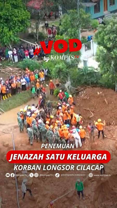 PENEMUAN JENAZAH SATU KELUARGA KORBAN LONGSOR CILACAP