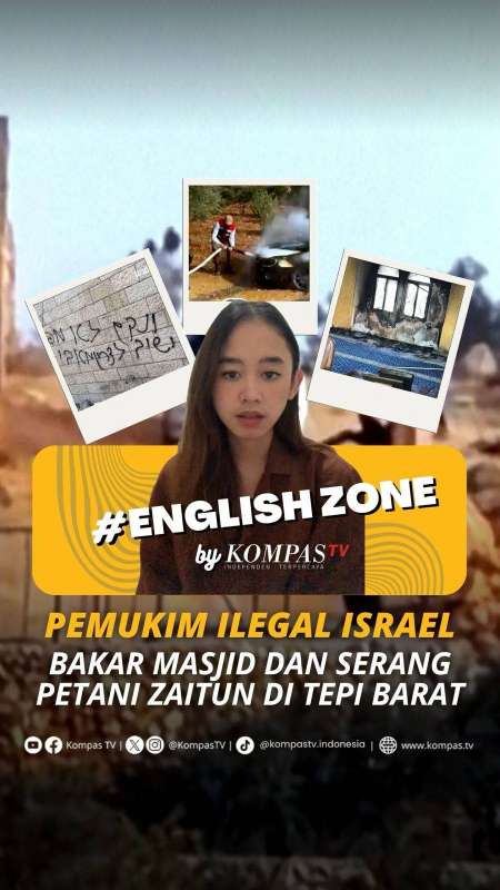 PEMUKIM ILEGAL ISRAEL BAKAR MASJID DAN SERANG PETANI ZAITUN DI TEPI BARAT