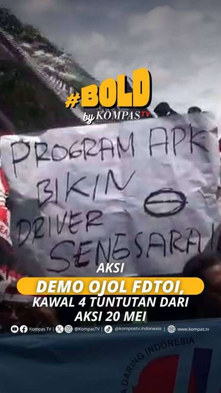 AKSI DEMO OJOL FDTOI, KAWAL 4 TUNTUTAN DARI AKSI 20 MEI